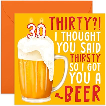 Central 23 Lustige Geburtstagskarte zum 30. Geburtstag Bruder Thirty