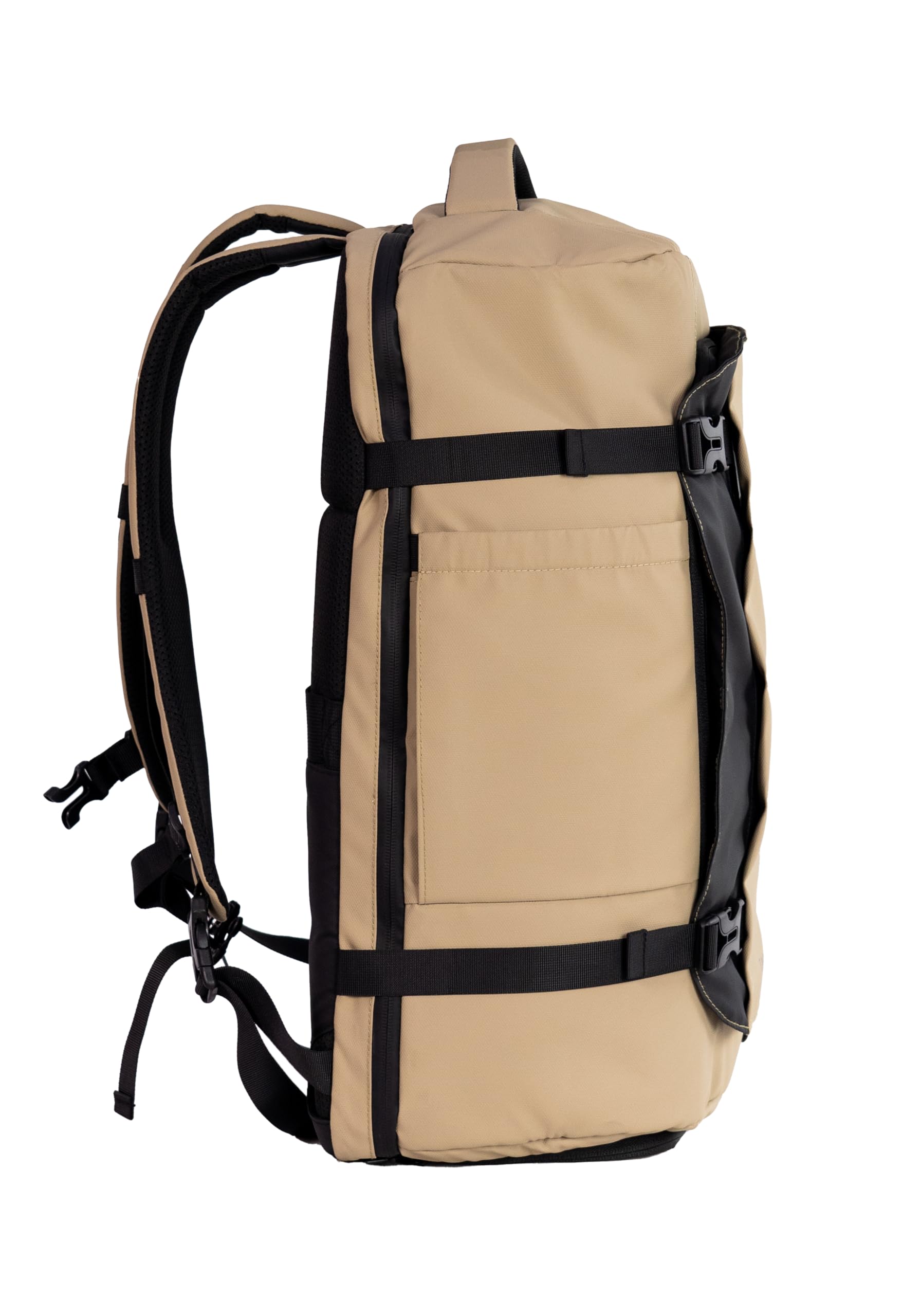 Mochila Cabina Avión 40L - 52x32.5x22 cm - Mochila Viaje Impermeable, Equipaje de Mano con Compartimento para Portátil, 100% Material Reciclado - Mochila de Cabina Ligera y Resistente