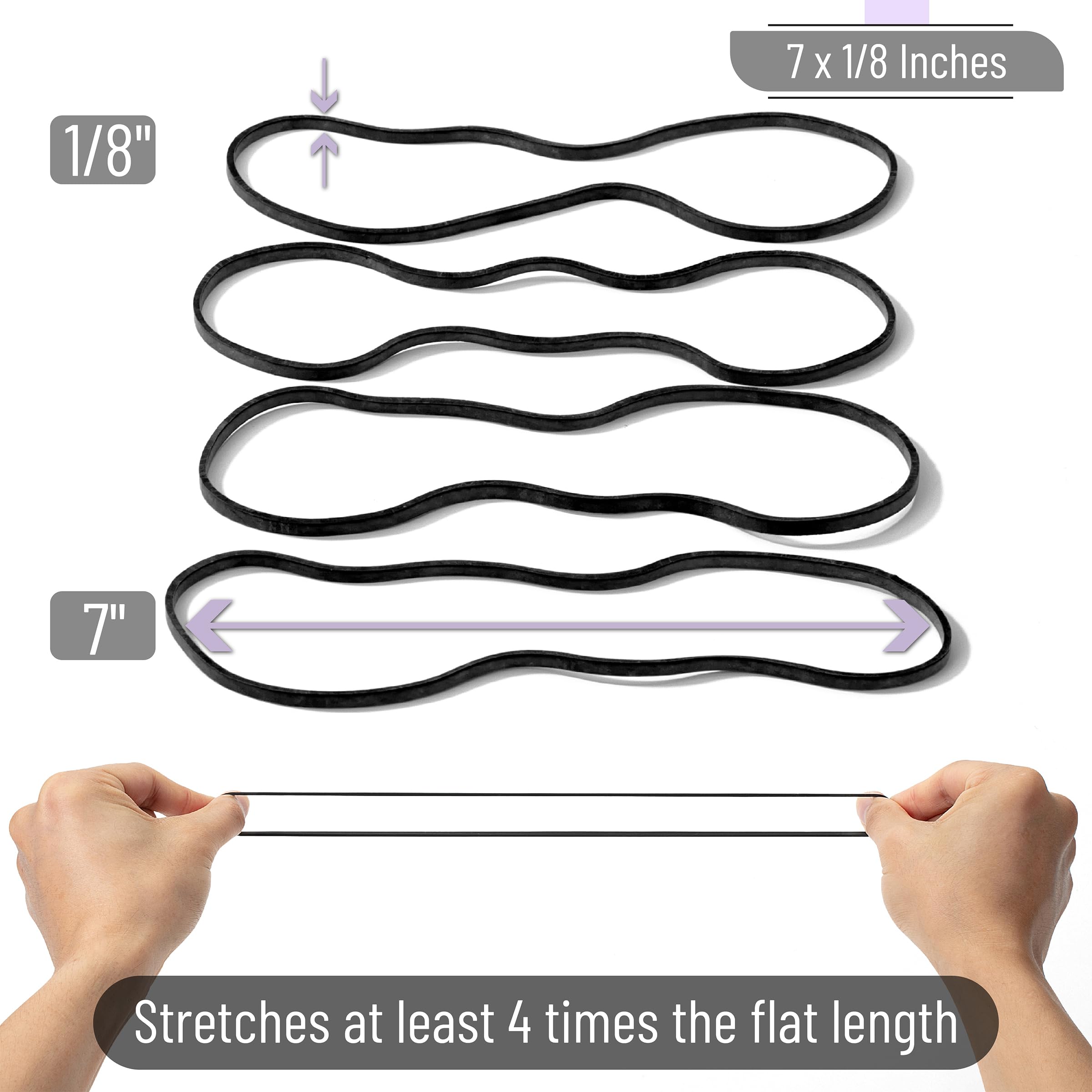 Mr. Pen- Large Rubber Bands, 100 Pack, Black, 7 Inch, Extra Large, Long, Office Supplies - Image 3