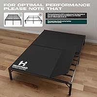 Vista 4 de Bunkie Board Queen (60 x 80) - Tablas de plástico huecas de alta calidad de 0.394 in para debajo del colchón, soporte resistente, transpirable