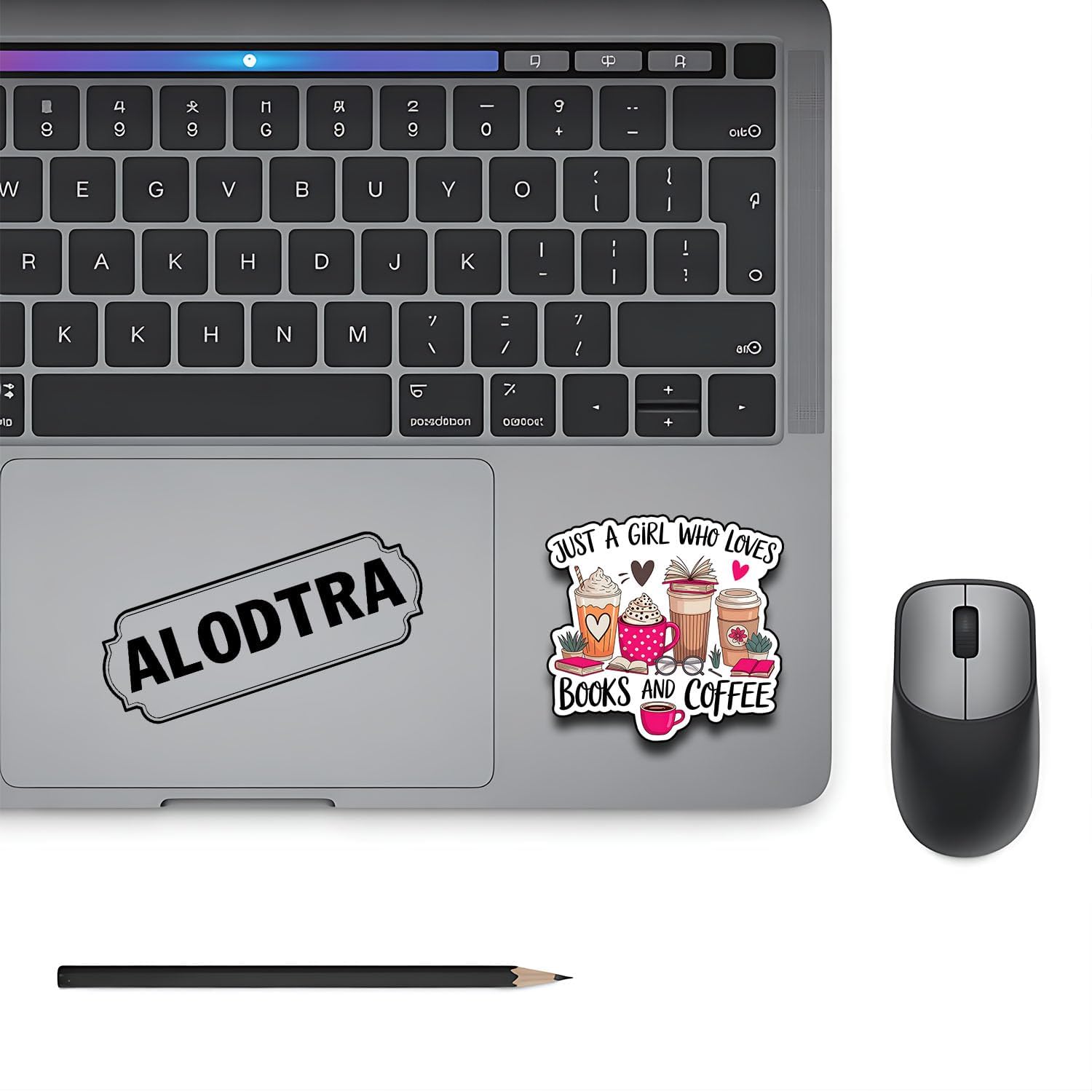 (3PCS) Just A Girl Who Loves Books and Coffee Sticker Vinyl Sticker Pack Durable Waterproof Stickers for Laptop Water Bottle Car Bumper Phone Case image 4