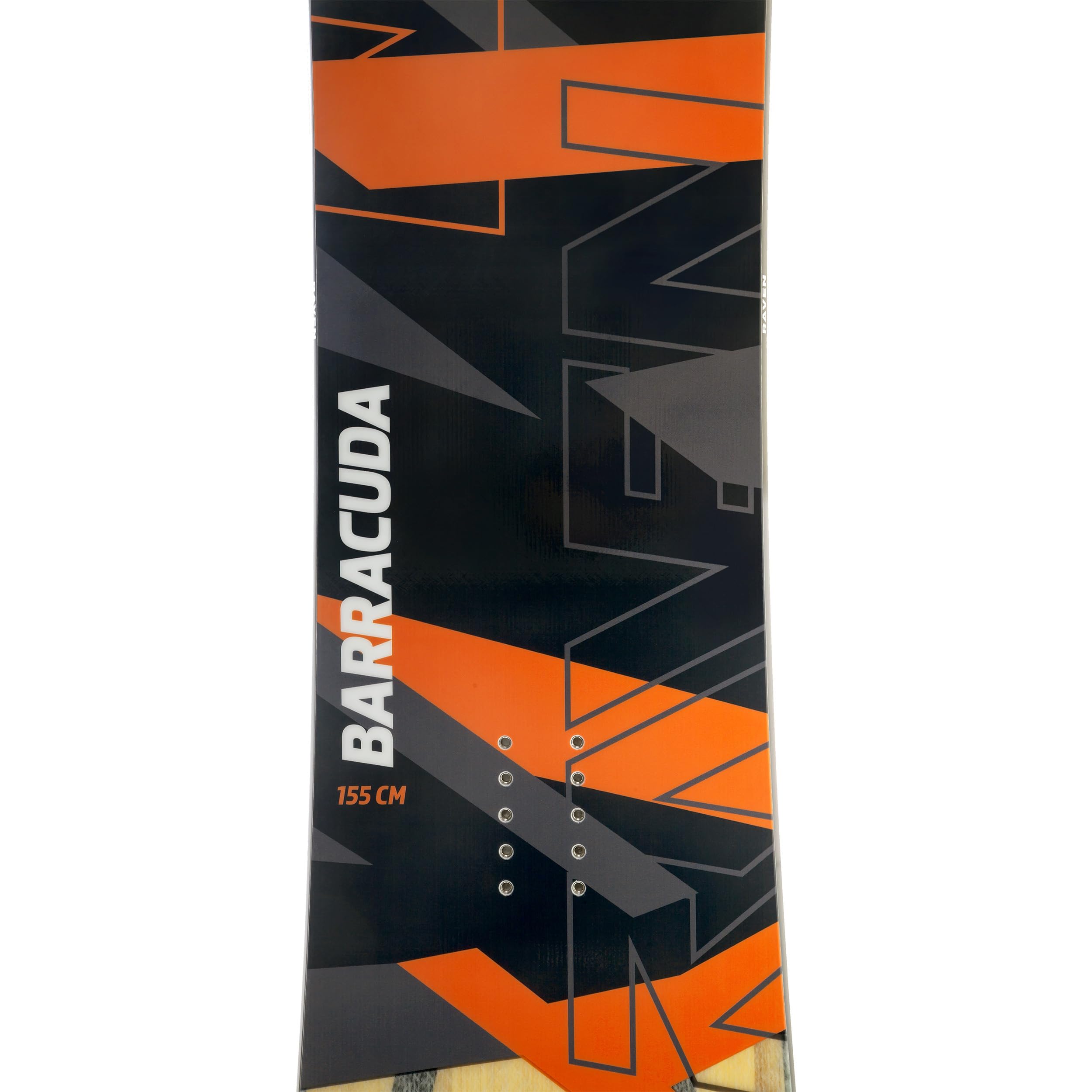 Raven Set de Snowboard: Tabla de Snowboard Barracuda Carbon Orange + Fijaciones Fastec FT360