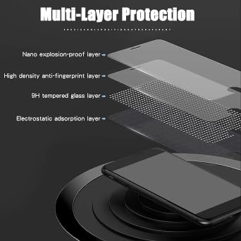 Screen Protector for Tecno Pova 5 Pro 9H Hardness Tempered Glass Anti-Scratch Easy Installation Shatterproof Screen Protector for Tecno Pova 5 Pro [Pack of 3]