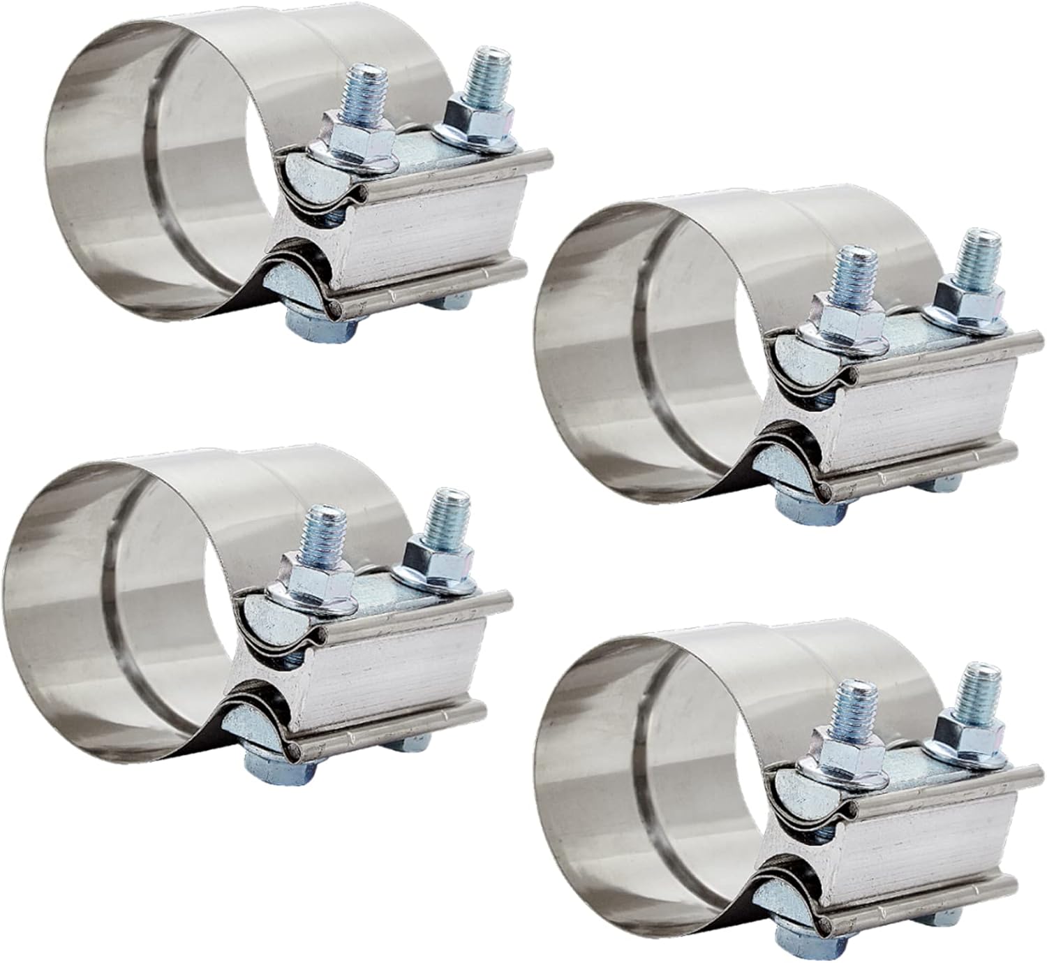 3.5" Stainless Steel Exhaust Clamp,Universal Muffler Clamp