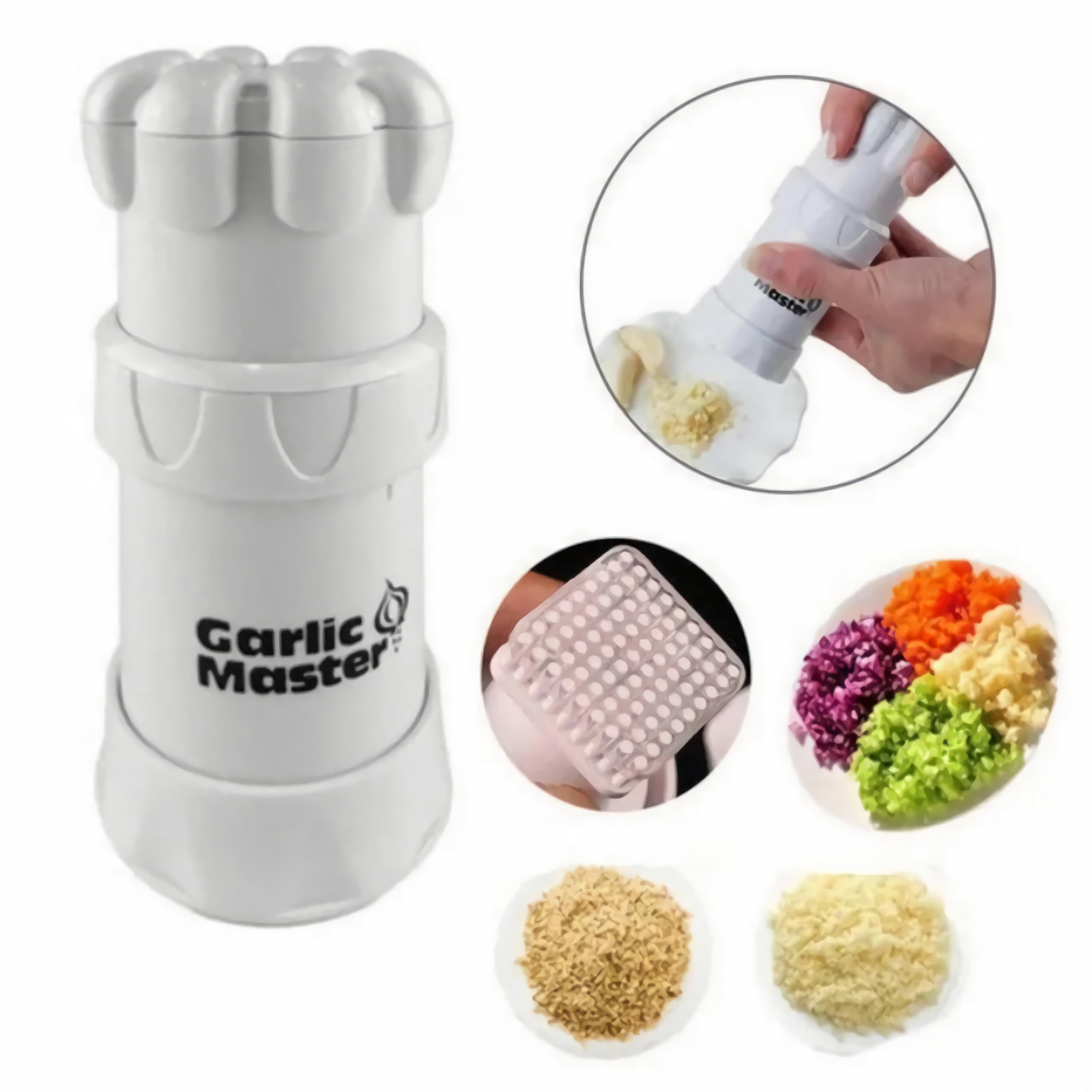 Xinnyii Multifunctional Garlic Master Kitchen Gadget Tool Garlic Chopper Wheel Garlic Mincer Roller Kitchen Aid Garlic Hand Crusher, 1pcs