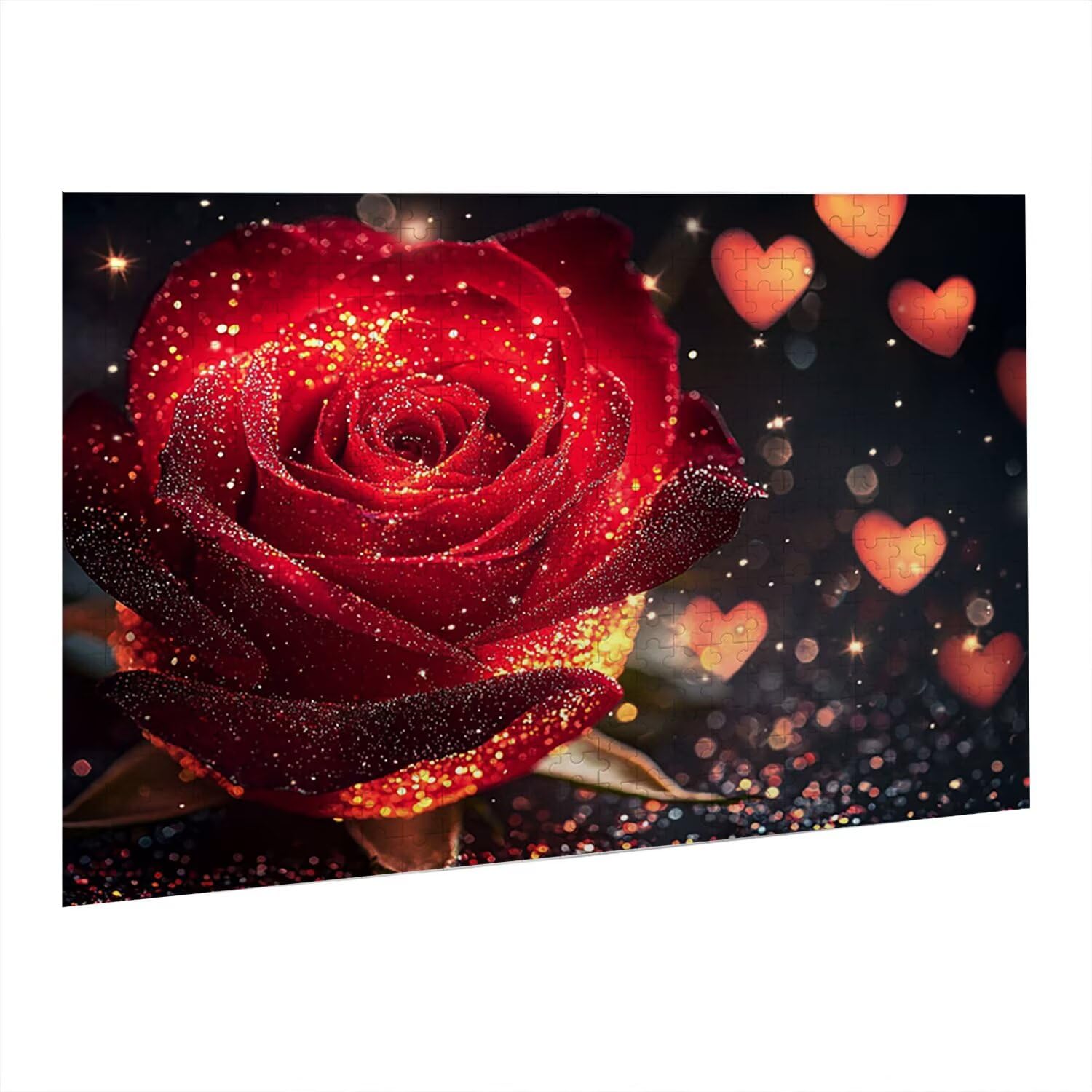 Jigsaw Puzzle, 6000 Pezzi Puzzle Classici, Rose Rosse Puzzle Rilassamento Intelligence, Mpossibile Difficile Puzzle Impegnativo per Adulti Puzzle Gioco Familiare, Regalo per Amore Amico fr0-1108
