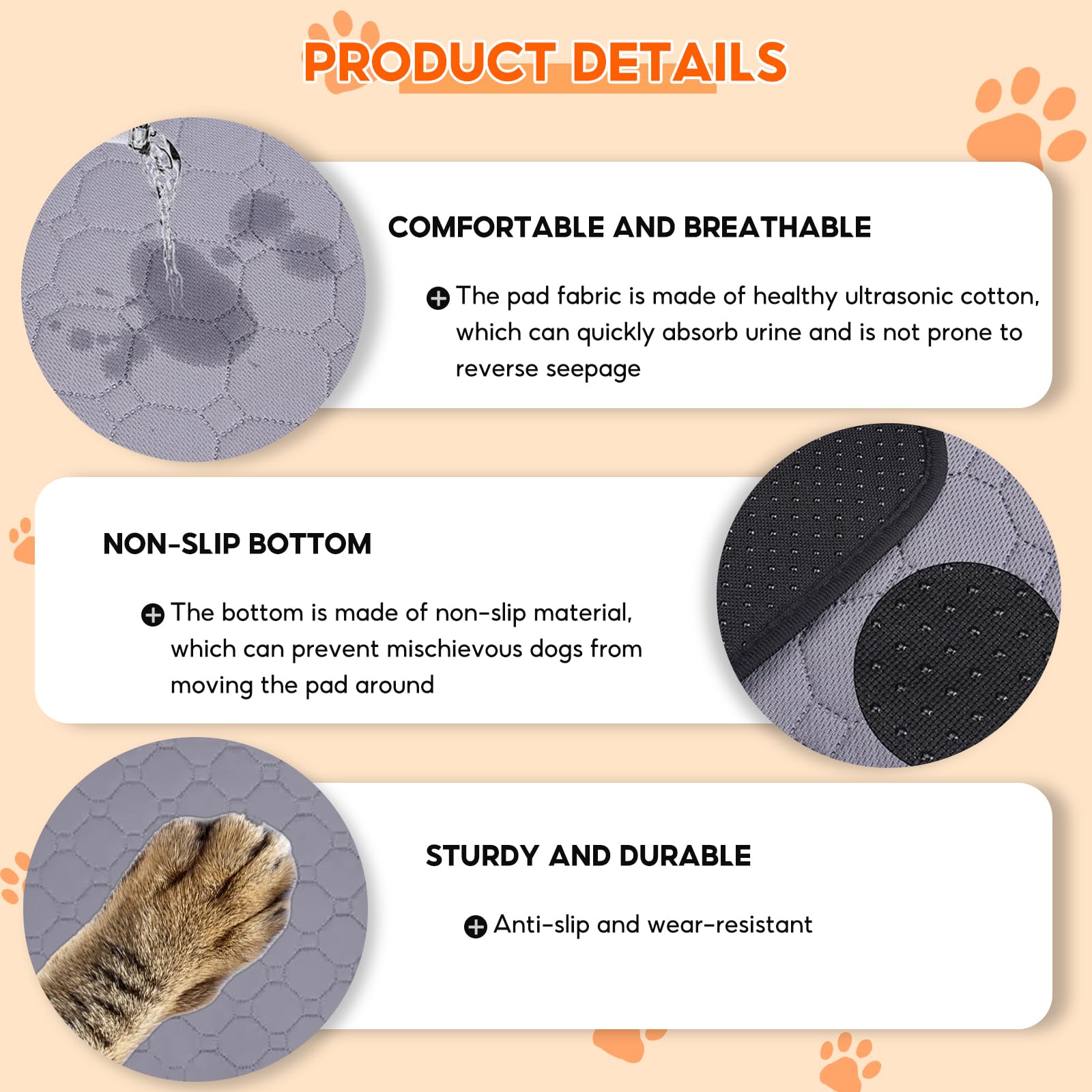 HXSYKJDM Guinea Pig Cage Liners, 2PCS Washable Small Animals Fleece Bedding - Image 3