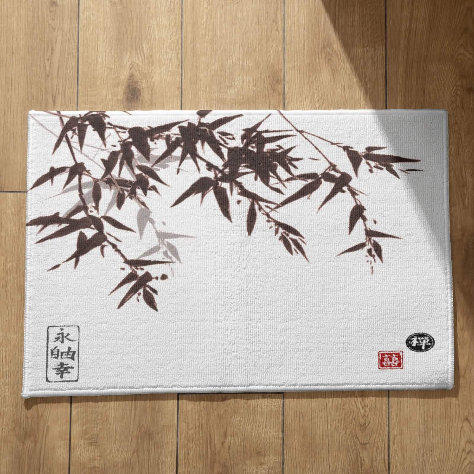Tapis de sol cuisine lavable et extra fine CEVAN 50x80cm paysage zen