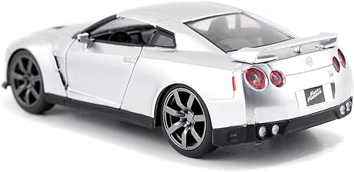 Miniatura 4 de Fast & Furious 132 2009 Brian's Nissan GT-R R35 - Auto fundido a presión, juguetes para niños y adultos (plateado)