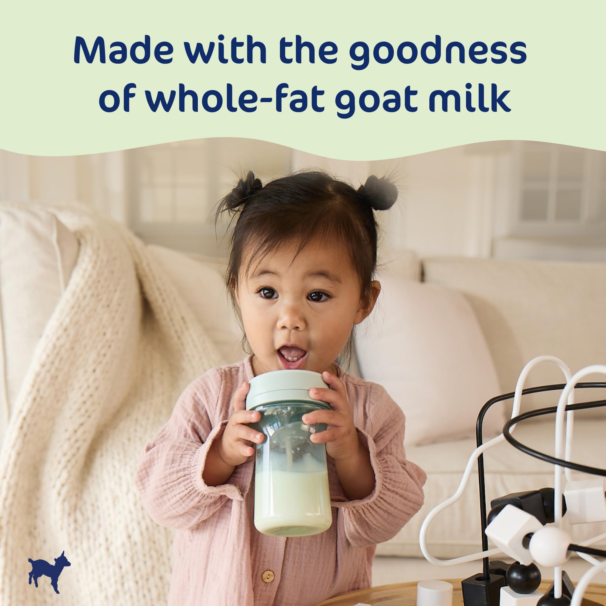 Kabrita Goat Milk-Based Toddler Nutrition Drink, 12–24 Months, Gentle & Easy to Digest, Clean Label Project Certified, Supports Gut Health, Immunity & Brain Development 28oz (Pack of 1)