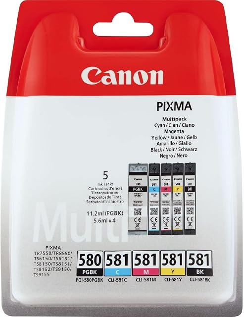 Canon 2078C005 Ink Cartridge - Pigment Black/Cyan/Magenta/Yellow/Black CO65216