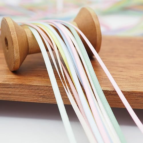 Miniatura 5 de Cinta de satén de poliéster de doble cara de 18 de pulgada, 49 yardas, 15 colores, material de adorno de bricolaje, cintas de satén para festivales,