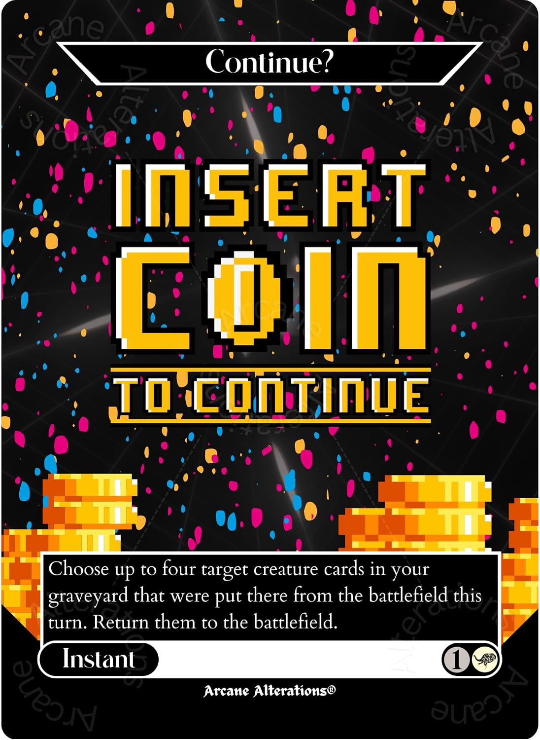 Continue? - Full Art Altered Art Custom Proxy Cards