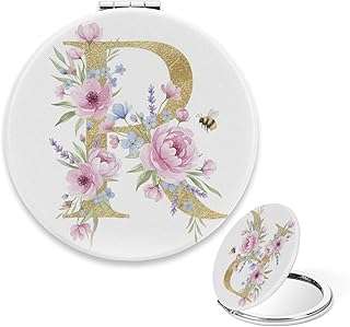 Compact Mirror Cute, Letter R Travel Makeup M...