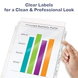 Avery Index Maker Clear Label Sheet Protector Dividers, 8-Tab, 1 Set – view 5