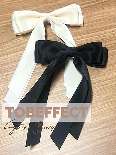 Miniatura 10 de Lazos para el pelo para mujer, pinzas para el cabello, lindas cintas para el pelo, lazos para el cabello, pasadores de borla, pinzas de lazo para el