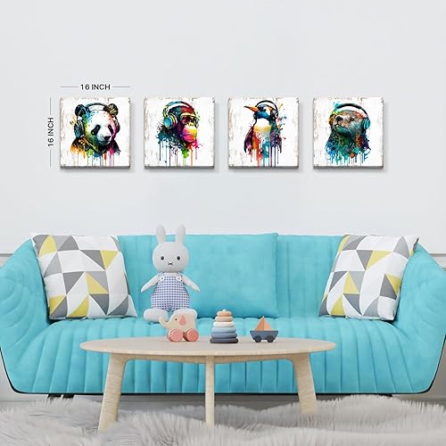 Miniatura 32 de Arte de pared de naturaleza con plantas verdes, decoración de pared de hojas botánicas tropicales, impresiones en lienzo para dormitorio, Hoja