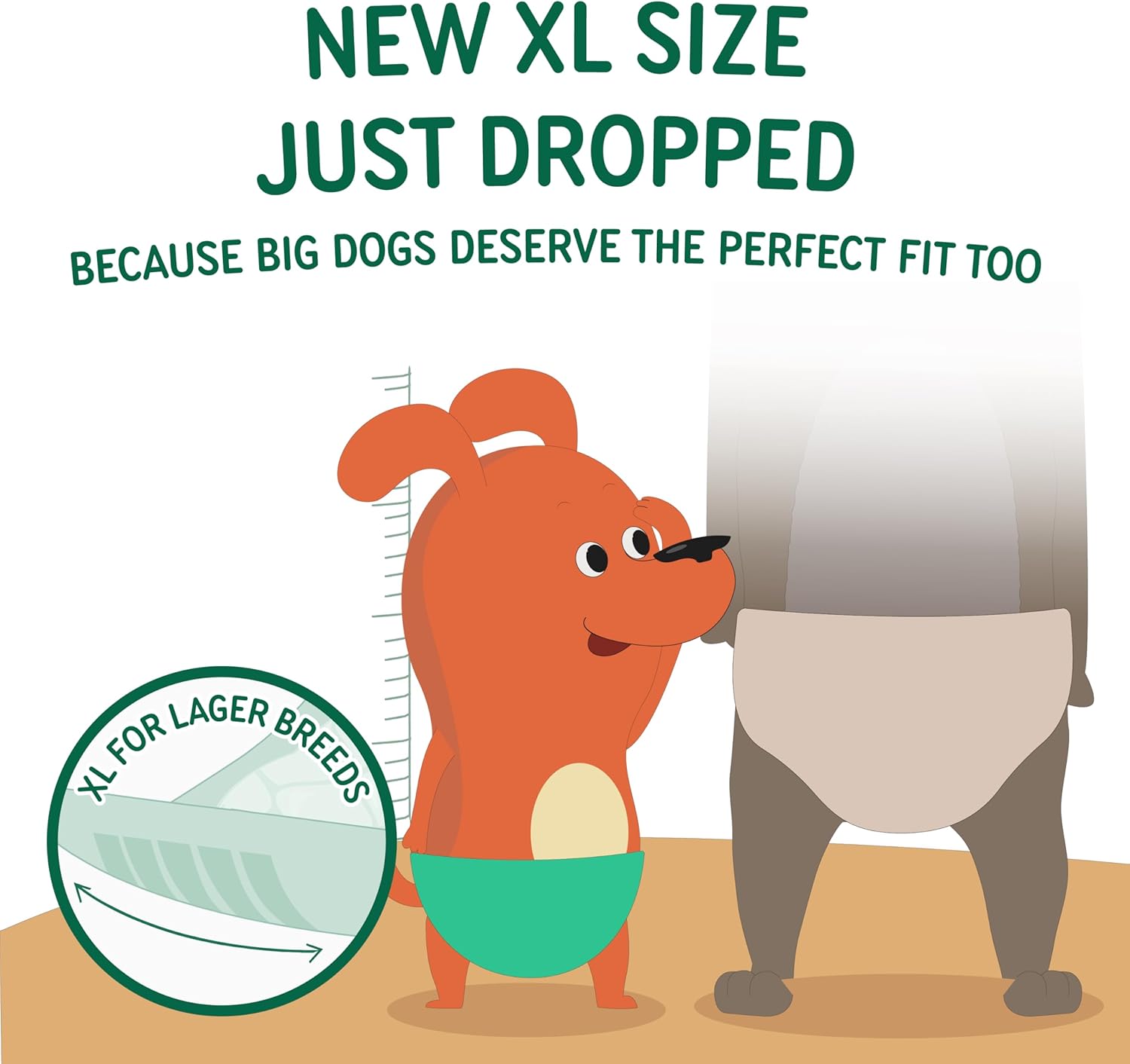 PAWPANG Disposable Dog Diaper Liners Booster Pads for Male & Female Dogs, 100ct, 5 Sizes Options, Doggie Diaper Inserts fit Most Types of Dog Diapers - Pet Belly Bands & Male Wraps (X-Small(100ct))