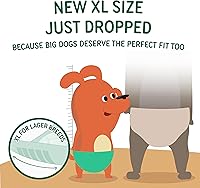 Vista 2 de PAWPANG Forros desechables para pañales para perros machos y hembras, 100 unidades, 5 opciones de tamaño, insertos de pañales para perros que se