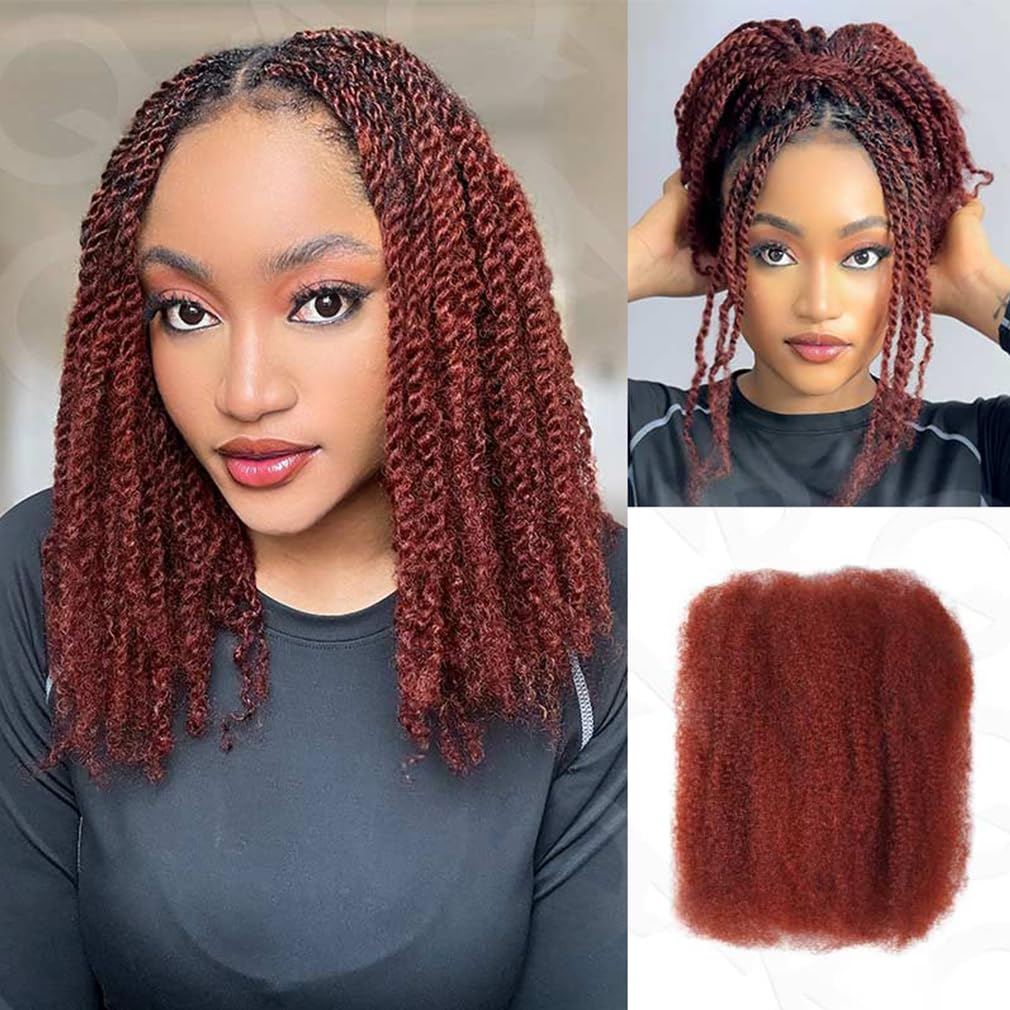 Amazon.com : QVR Afro Kinkys Bulk Human Hair for Dreadlock