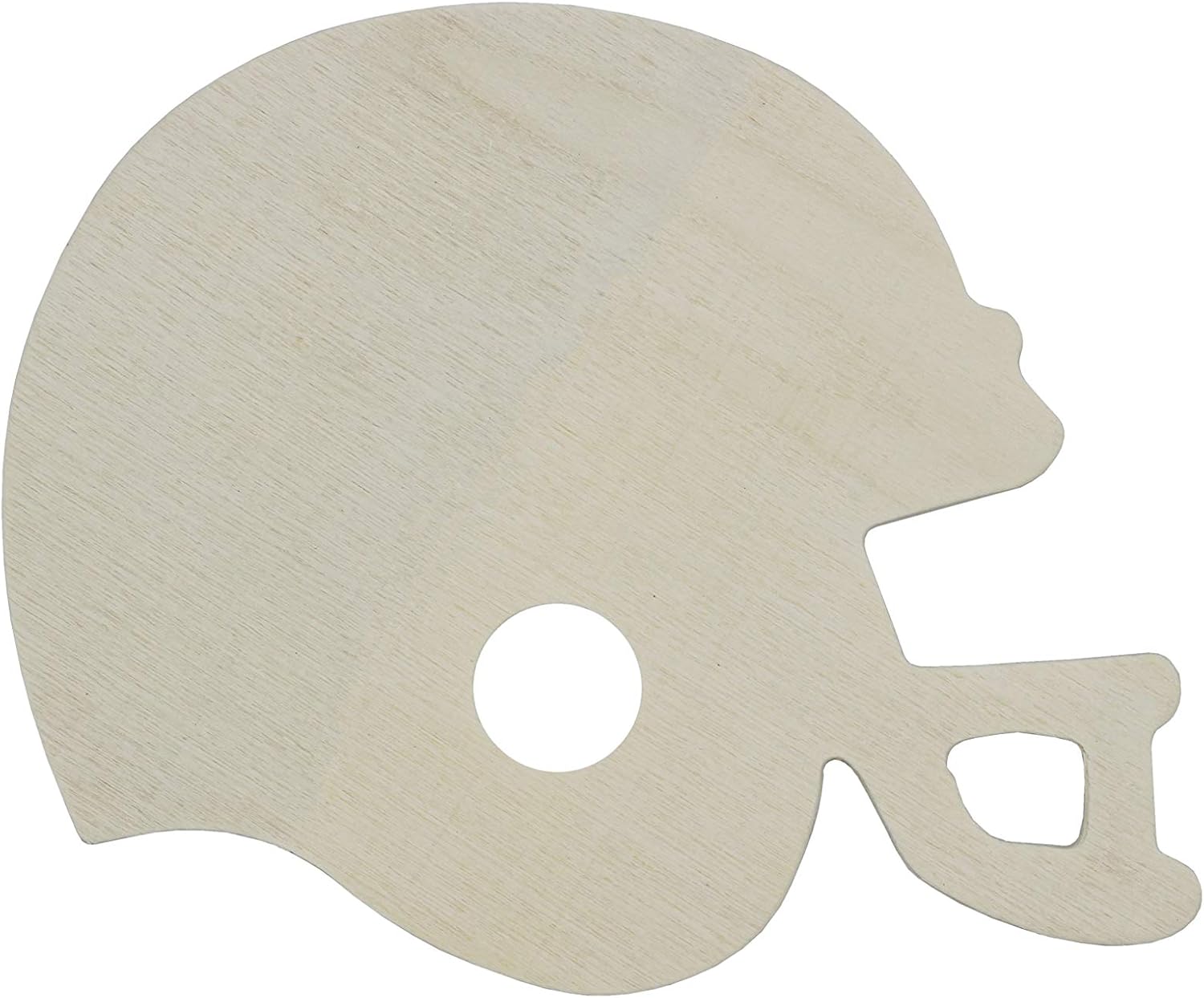 Creative Hobbies® 4 Inch Unfinished Wooden Shapes - Ready to Paint or Decorate Football Helmets | 12 Pack image 4