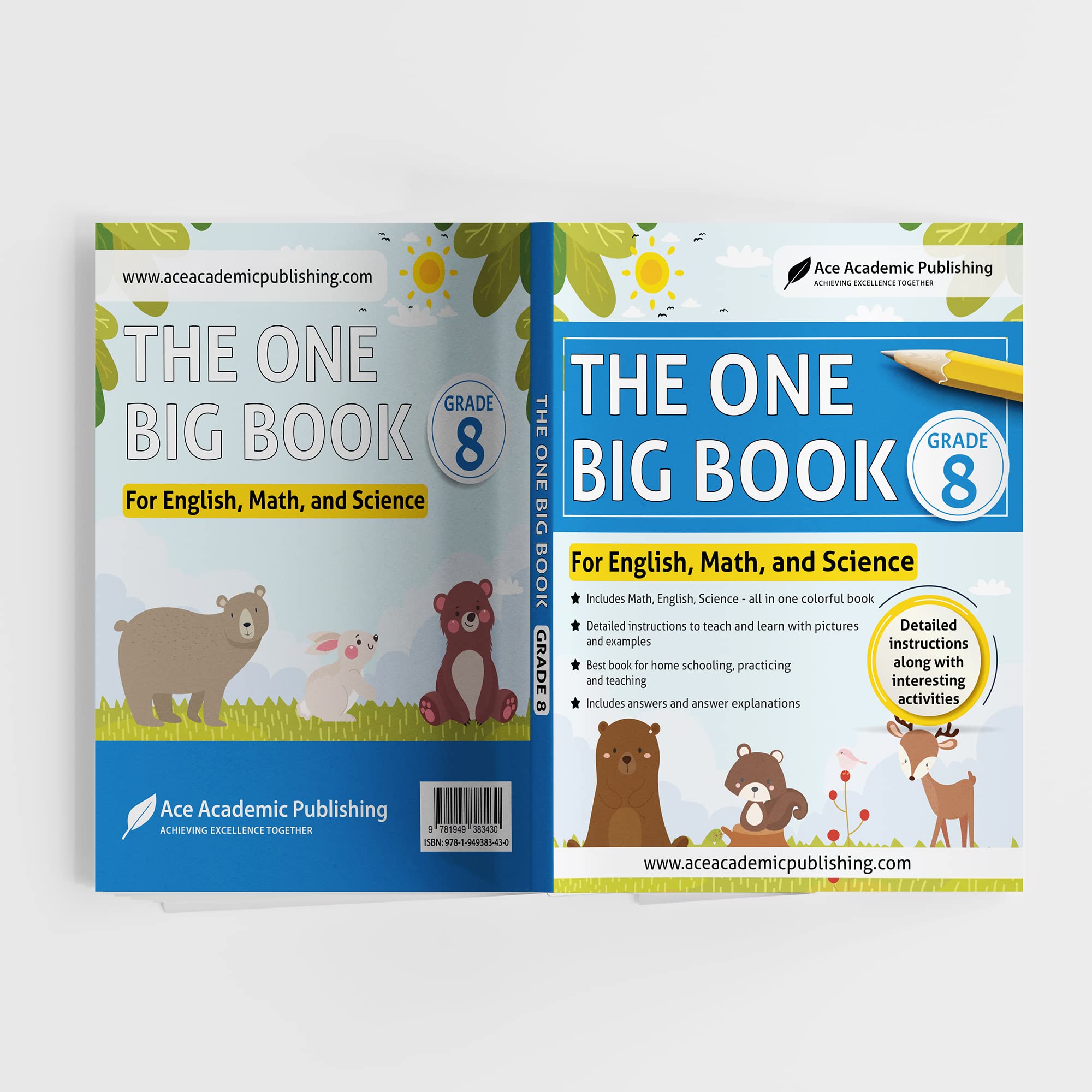 The One Big Book - Grade 8: For English, Math and Science