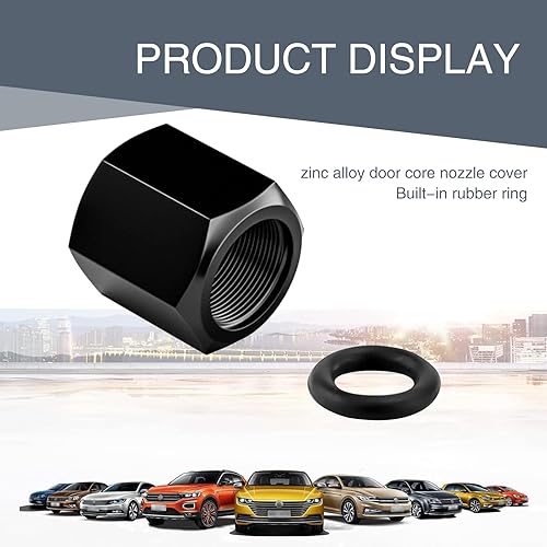 Miniatura 6 de fasebeek 4 fundas para válvulas de neumáticos de automóvil, tapas de sellado impermeables, piezas de neumáticos de calavera, universales para la