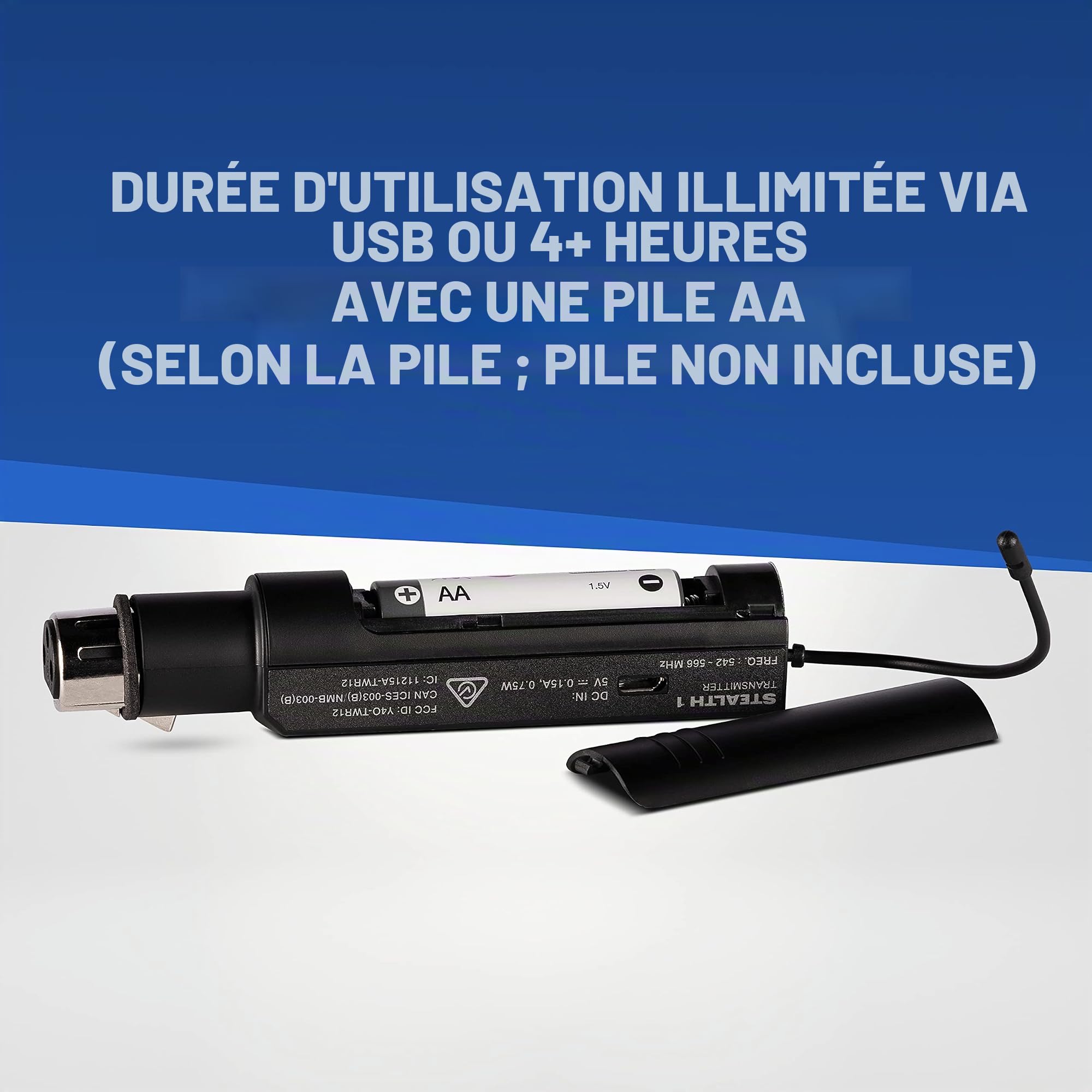 Pack Système de Sonorisation Portable ALTO Busker 200W avec Émetteur et Récepteur XLR Stealth 1 pour Performances Live, Événements, Karaoké, Présentations