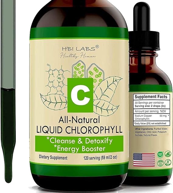 Amazon.com: Chlorophyll Liquid Drops for Water Natural Chlorophyll ...