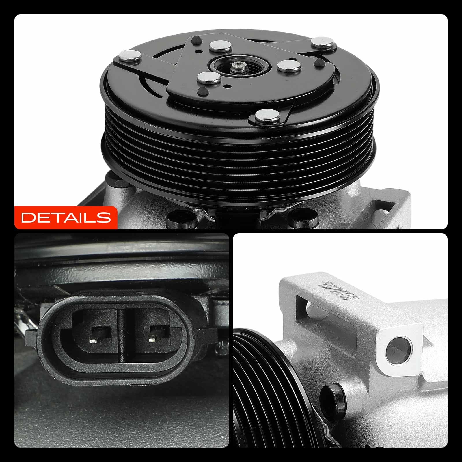 Frankberg Compressore per aria condizionata/Compressore A/C con frizione | 2763000Q1B; Compatibile con: M.e.g.a.n.e I Classic LA0/1, Autobus Interstar X70, Interstar Box X70