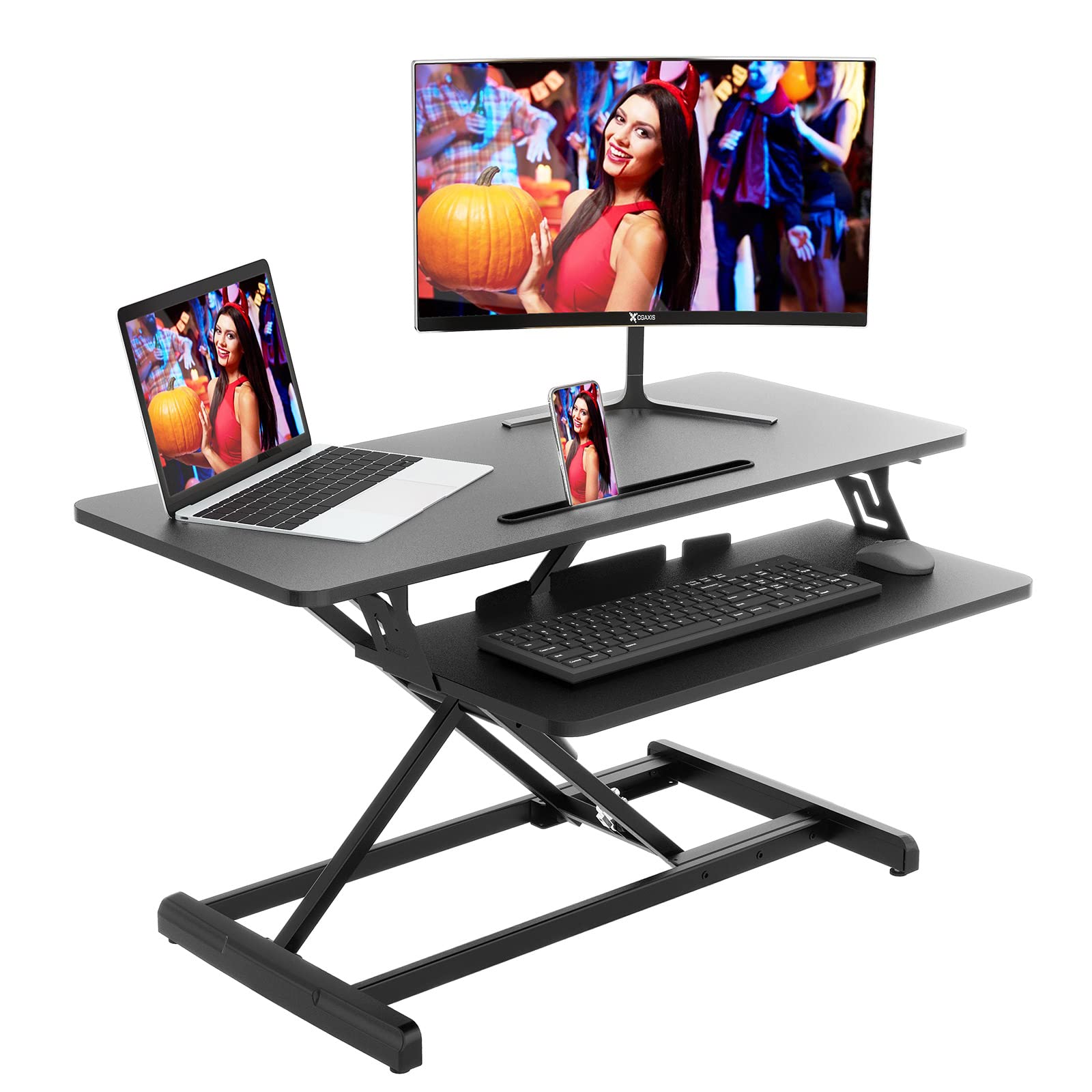 Buy Standing Desk Converter Adjustable Height 36 inches Stand Up Desk
