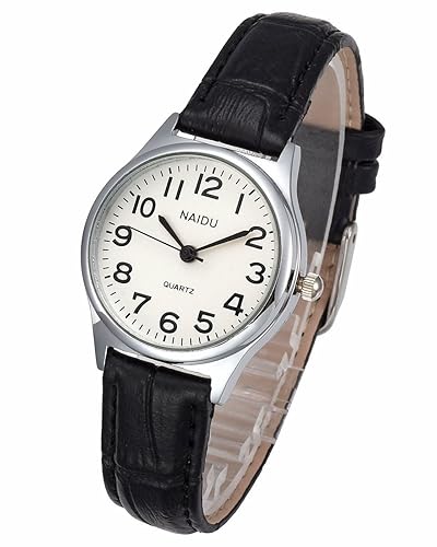 Top Plaza Womens Leather Watch,Fashion Casual Dress Watches,Roman Numerals Quartz