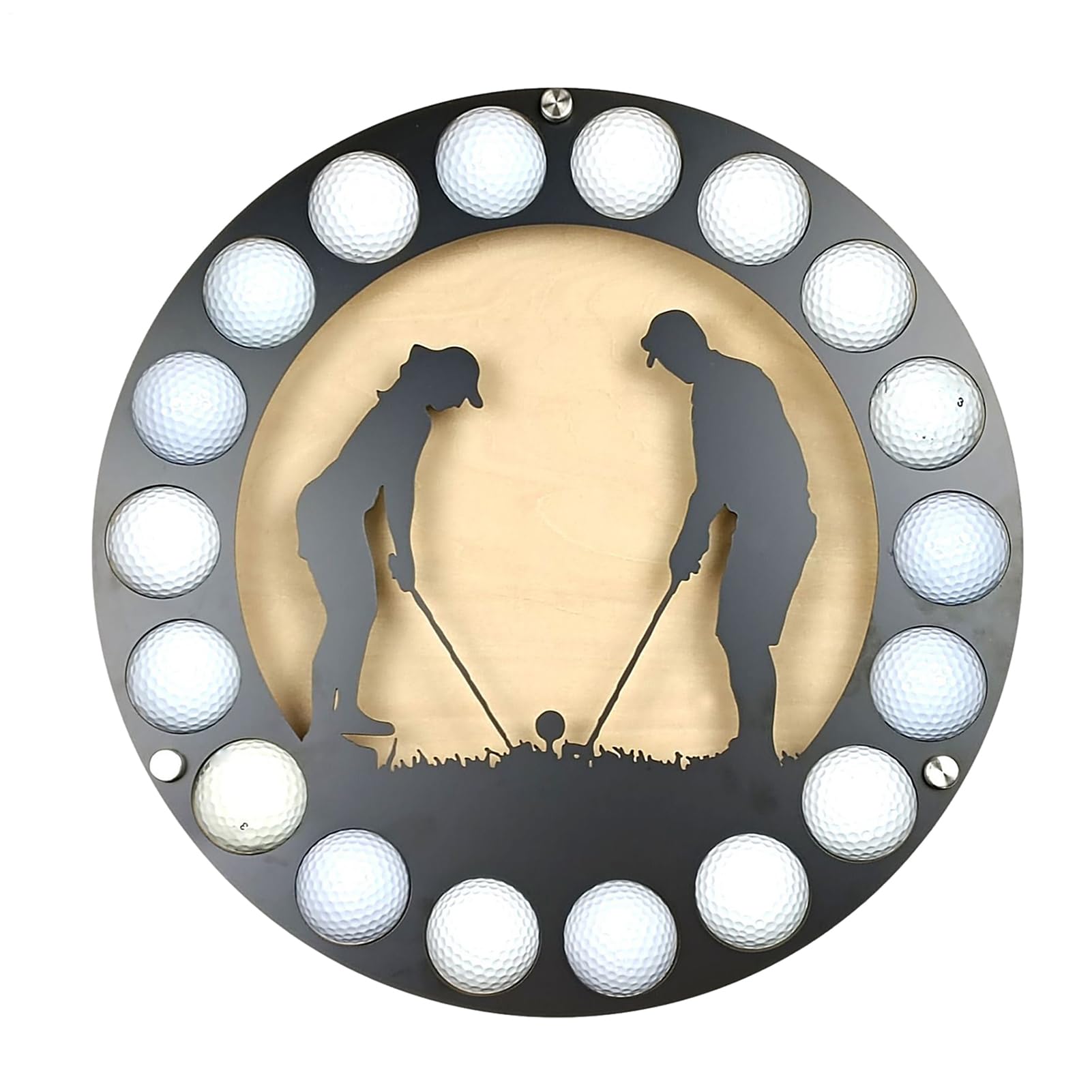Escaparate de pelota de golf – Estante de pared de hierro, soporte de marco coleccionable, organizador de golf acrílico con construcción robusta, almacenamiento exquisito para golfistas