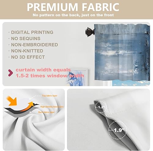 Miniatura 822 de Cenefas de cocina modernas con patrón de cobre marrón dorado para ventanas, cenefas opacas abstractas de marcas de arañazos y cortinas opacas