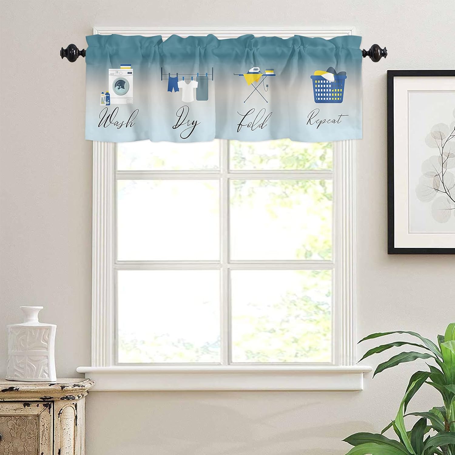 Laundry Room Valance Curtains for Laundry Room/Window