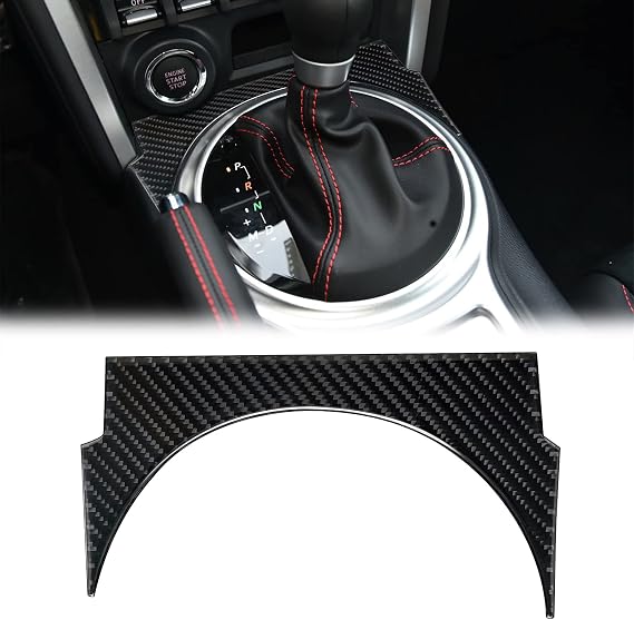 SUNJIKA Real Carbon Fiber Gear Shift Panel for Subaru BRZ 2016-2020 | for Scion FR-S Toyota 86,Scratch Proof,Self-adhesive