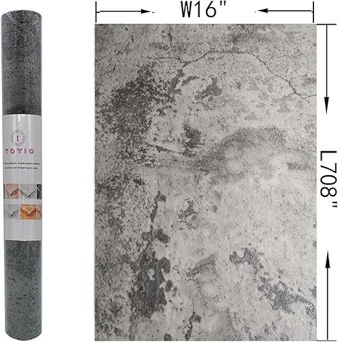Vista 21 de Papel tapiz de hormigón beige y gris, papel adhesivo de cemento gris con textura gruesa mate, papel de contacto para encimera, papel adhesivo