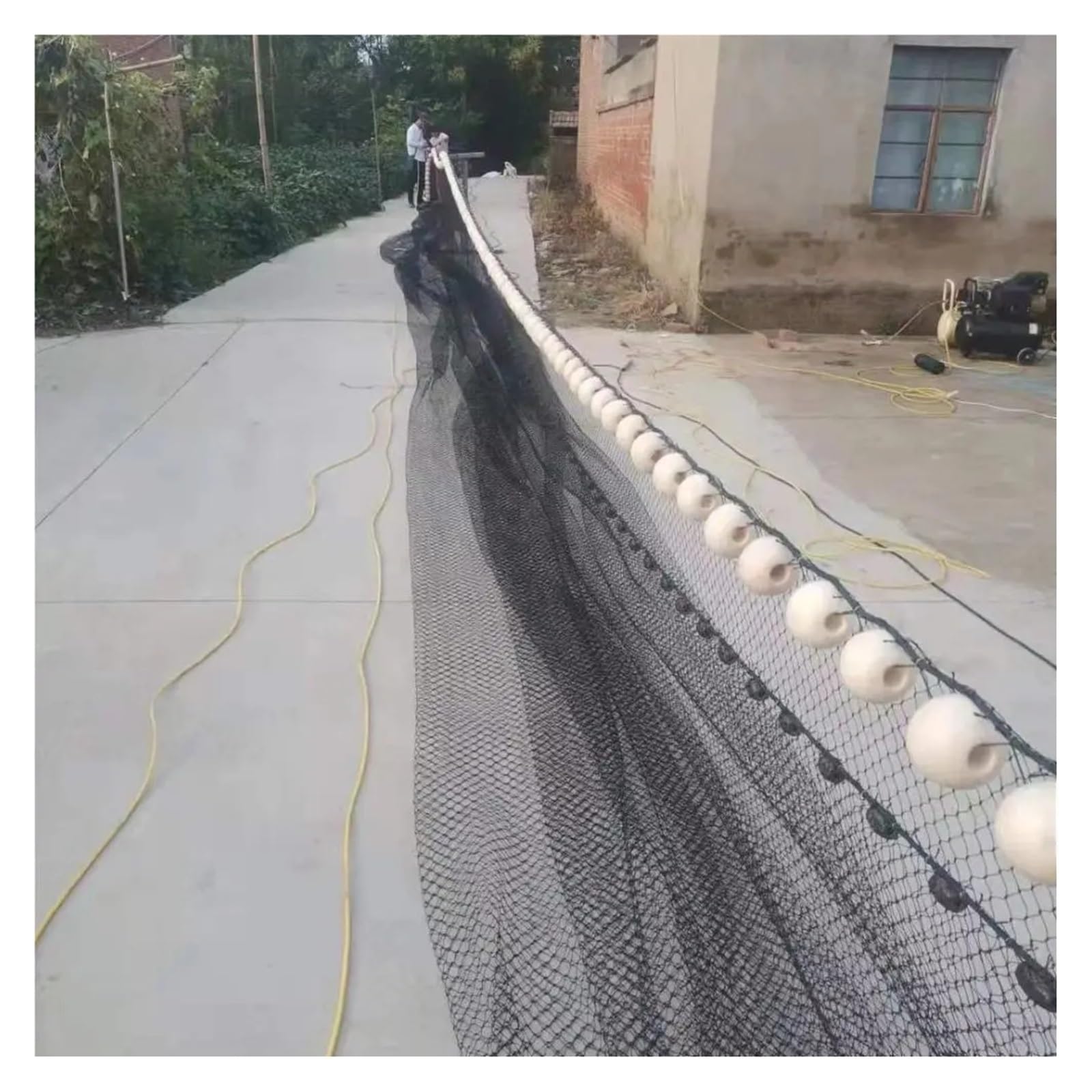 Red antipájaros de nailon negro resistente para árboles frutales, jardines, balcones y escaleras, 4 m x 10 m (12 hebras de 2 x 2 cm), protección de aves y prevención de caídas