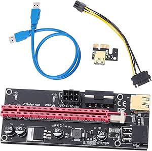 Amazon.com: KONTONTY Graphics Card Riser Adapter PCI-E USB Data Cable ...
