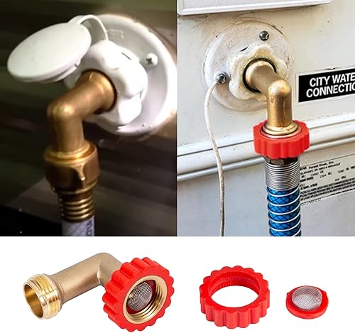 Miniatura 3 de Protector de manguera de latón sin plomo de 90 grados, adaptador de conexión giratoria rápida de 90, conector de rosca de tamaño de rosca de 34