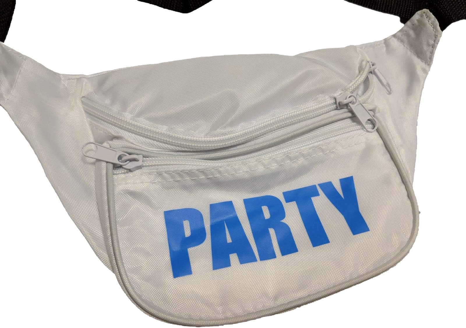 Bam Products- Neon Fanny Party Pack (White-Blue)
