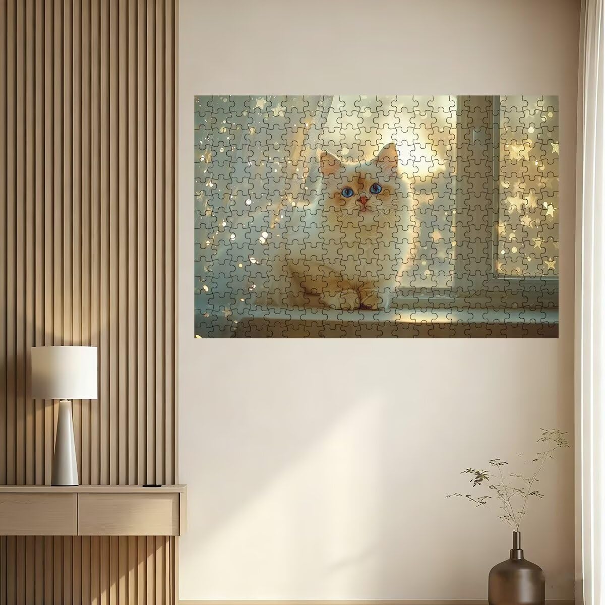 Puzzle 3000 Pezzi Gatto, Puzzle Animale per Adulti, Puzzles in Legno Intrattenimento Creativo, Divertimento, Puzzles Educativi Classici con Confezione di Alta Qualità Idea Regalo Donna Decor -3008