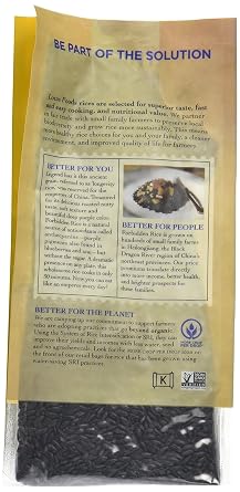 Lotus Foods Forbidden Black Rice 15.0 OZ(Pack of 6)