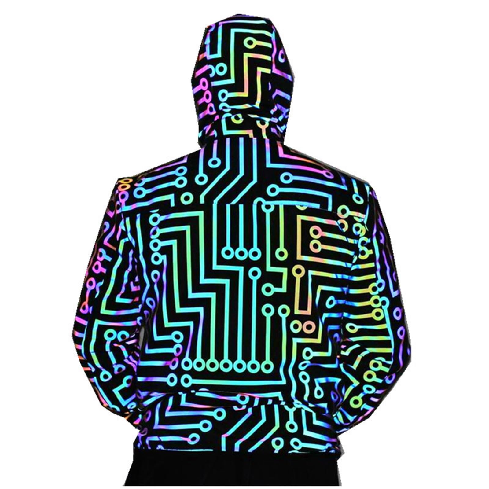 Reflektierende Jacke Mit Taschen Sportjacke Zip Up Blouson Leichte Sommerjacke Dünne Sweatjacke Sommer Softshelljacke Outdoor Sportlich Freizeitjacke Jungen Frühlingsjacke