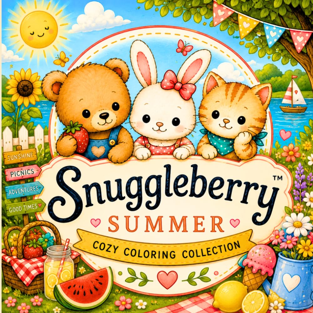 SNUGGLEBERRY SUMMER - Das niedliche & gemütliche Malbuch für Erwachsene und Jugendliche (Snuggelberry - Malbücher für Erwachsene und Jugendliche)