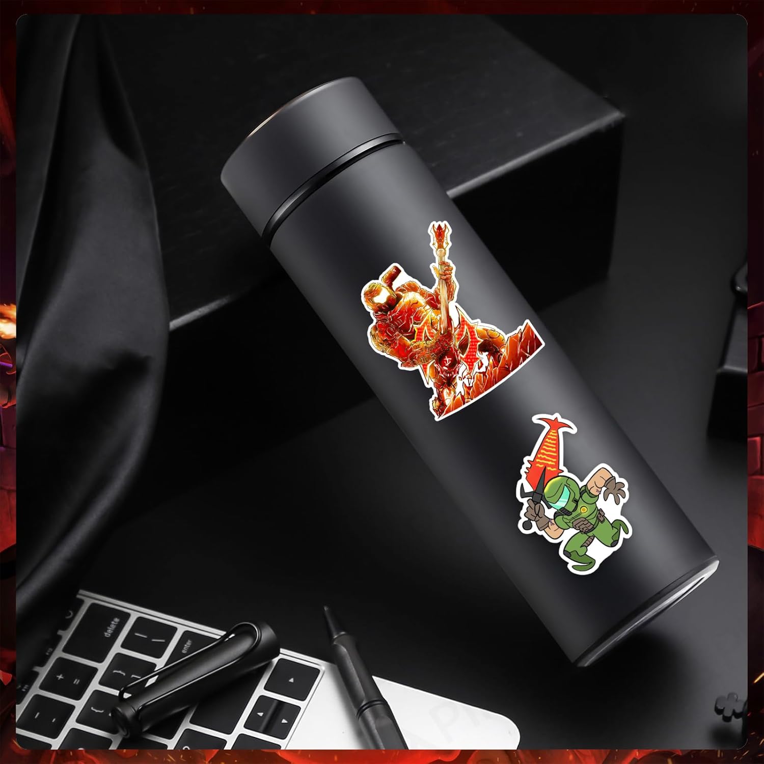 Pounchi Retro Game Stickers (100 Pcs) Cartoon Video Game PVC Sticker, Gifts for Laptop Water Bottle Skateboard Party Supplies Decorations Teens Kids - Image 5