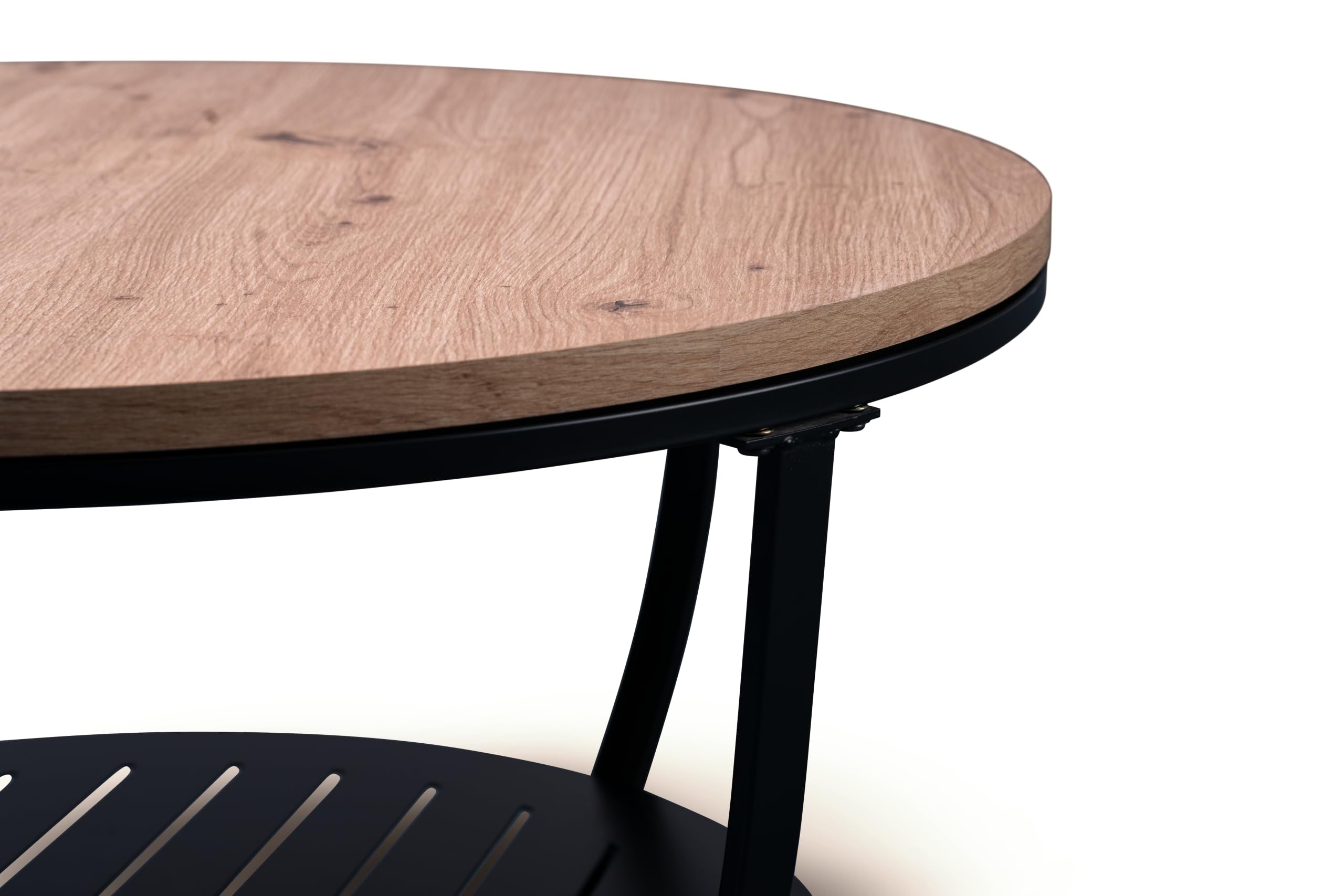 M2 Kollektion Couchtisch Palermo in schwarz, B/H/T = 80x43x80cm