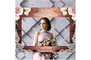 Wedding Photo Booth Frame – Rustic Lace Bridal Shower Photo Frame Prop...