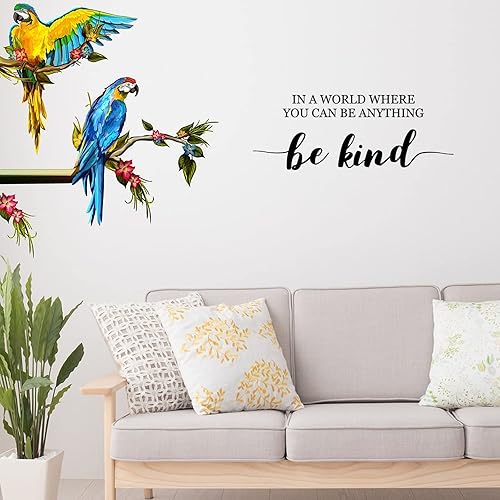 Miniatura 2 de Calcomanías de pared extraíbles para despegar y pegar en un mundo donde puedes ser cualquier cosa ser amable, calcomanías de pared DIY para