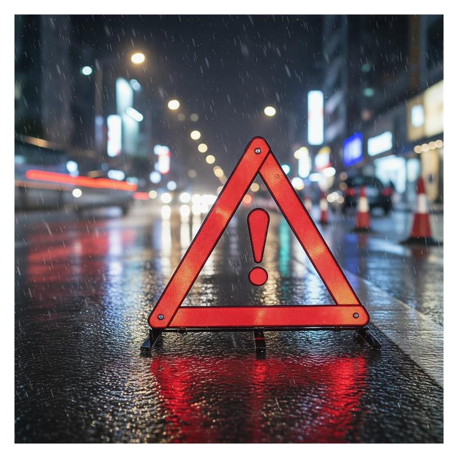 9 Uds. Dispositivo de Seguridad temprana Advertencia Reflectante Triangular for Coche Emergencia Alerta Carretera portátil for Viajes para Advertencia